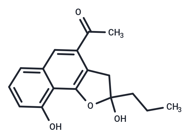 1-{2,9-dihydroxy-2-propyl-2H,3H-naphtho[1,2-b]furan-4-yl}ethan-1-one