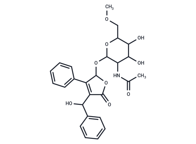 N-[4,5-dihydroxy-2-({4-[hydroxy(phenyl)methyl]-5-oxo-3-phenyl-2,5-dihydrofuran-2-yl}oxy)-6-(methoxymethyl)oxan-3-yl]acetamide