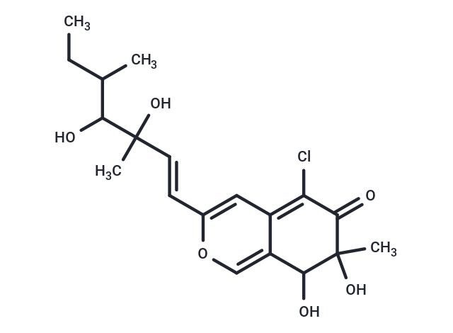 5-chloro-3-[(1E)-3,4-dihydroxy-3,5-dimethylhept-1-en-1-yl]-7,8-dihydroxy-7-methyl-7,8-dihydro-6H-isochromen-6-one