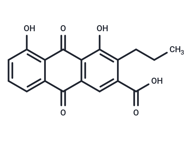 4,5-dihydroxy-9,10-dioxo-3-propyl-9,10-dihydroanthracene-2-carboxylic acid