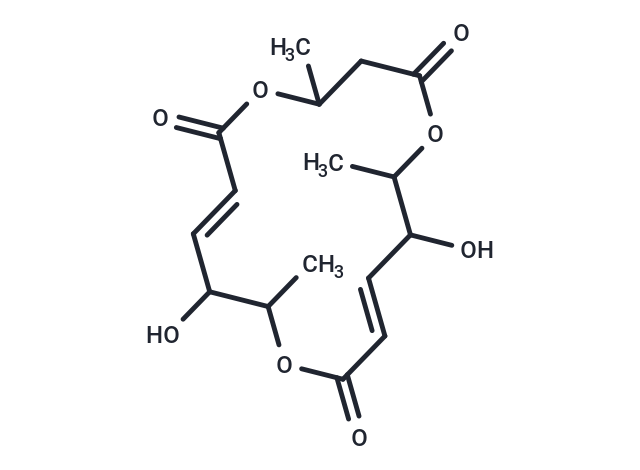 (7E,13E)-9,15-dihydroxy-4,10,16-trimethyl-1,5,11-trioxacyclohexadeca-7,13-diene-2,6,12-trione