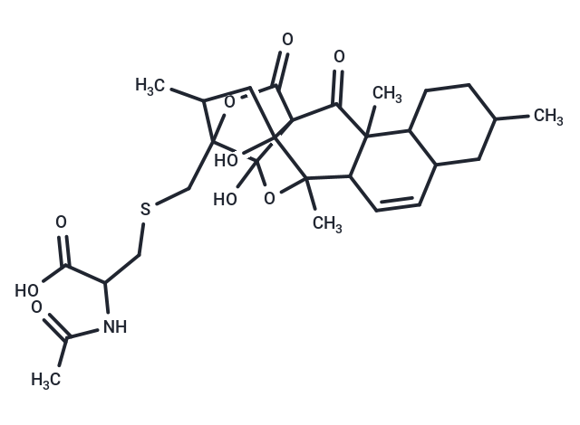 3-[({14,20-dihydroxy-3,7,13,16-tetramethyl-2,19-dioxo-18,21-dioxahexacyclo[11.6.2.0^{1,14}.0^{3,12}.0^{4,9}.0^{17,20}]henicos-10-en-17-yl}methyl)sulfanyl]-2-acetamidopropanoic acid