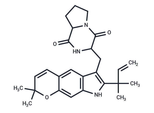 3-{[2,2-dimethyl-7-(2-methylbut-3-en-2-yl)-2H,8H-chromeno[7,6-b]pyrrol-6-yl]methyl}-octahydropyrrolo[1,2-a]pyrazine-1,4-dione