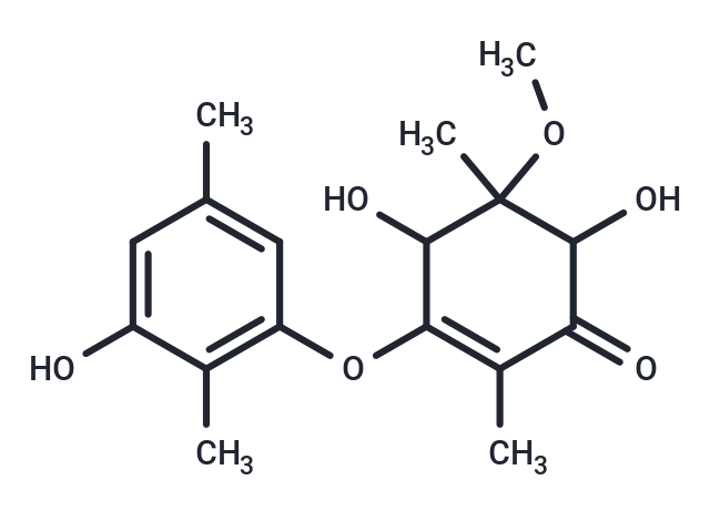 4,6-dihydroxy-3-(3-hydroxy-2,5-dimethylphenoxy)-5-methoxy-2,5-dimethylcyclohex-2-en-1-one