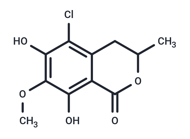 5-chloro-6,8-dihydroxy-7-methoxy-3-methyl-3,4-dihydro-1H-2-benzopyran-1-one
