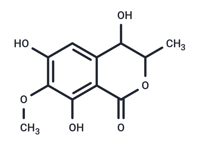 4,6,8-trihydroxy-7-methoxy-3-methyl-3,4-dihydro-1H-2-benzopyran-1-one