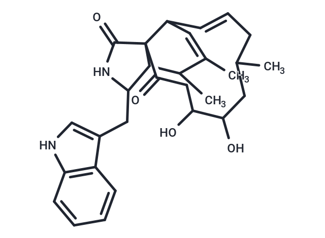 12,13-dihydroxy-3-[(1H-indol-3-yl)methyl]-4,5,10-trimethyl-1H,2H,3H,3aH,4H,6aH,9H,10H,11H,12H,13H,14H,15H-cycloundeca[d]isoindole-1,15-dione