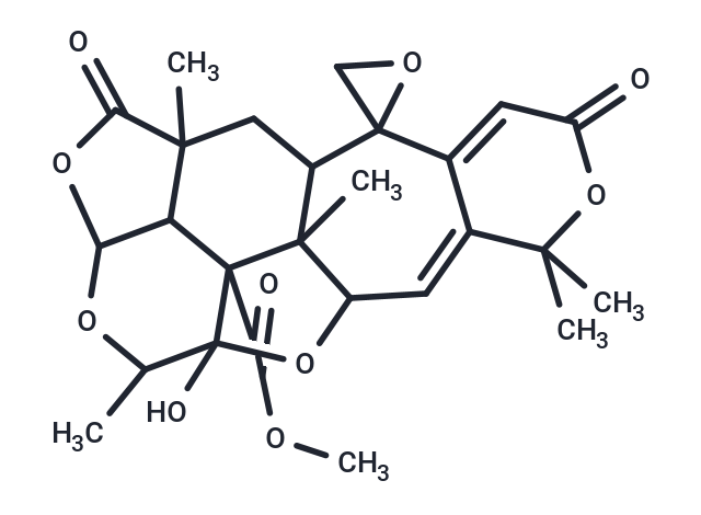 methyl 12-hydroxy-7,7,13,18,21-pentamethyl-5,17-dioxo-6,11,14,16-tetraoxaspiro[hexacyclo[16.3.1.0^{3,8}.0^{10,21}.0^{12,20}.0^{15,19}]docosane-2,2'-oxirane]-3,8-diene-20-carboxylate