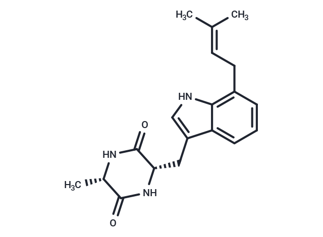 (3S,6S)-3-methyl-6-{[7-(3-methylbut-2-en-1-yl)-1H-indol-3-yl]methyl}piperazine-2,5-dione