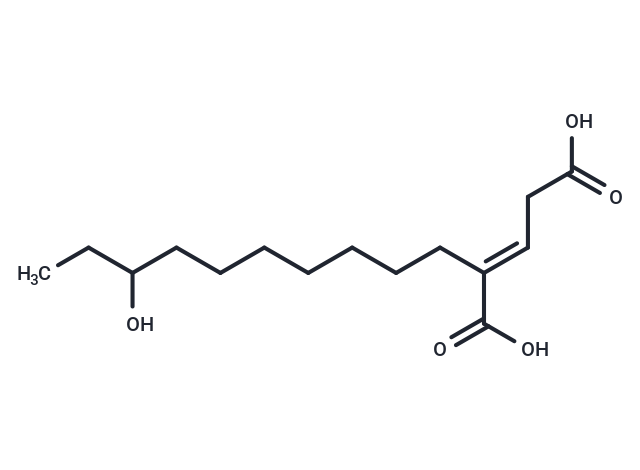 (2E)-2-(8-hydroxydecyl)pent-2-enedioic acid