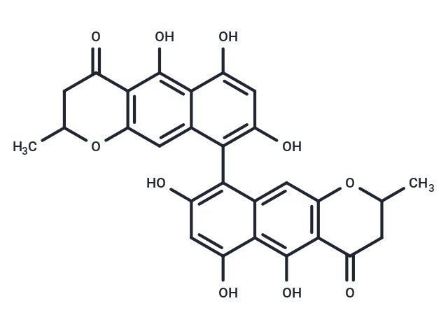 5,6,8-trihydroxy-2-methyl-9-{5,6,8-trihydroxy-2-methyl-4-oxo-2H,3H,4H-naphtho[2,3-b]pyran-9-yl}-2H,3H,4H-naphtho[2,3-b]pyran-4-one
