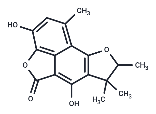 7,12-dihydroxy-4,5,5,14-tetramethyl-3,10-dioxatetracyclo[6.6.1.0^{2,6}.0^{11,15}]pentadeca-1(14),2(6),7,11(15),12-pentaen-9-one