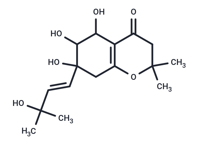 5,6,7-trihydroxy-7-[(1E)-3-hydroxy-3-methylbut-1-en-1-yl]-2,2-dimethyl-3,4,5,6,7,8-hexahydro-2H-1-benzopyran-4-one