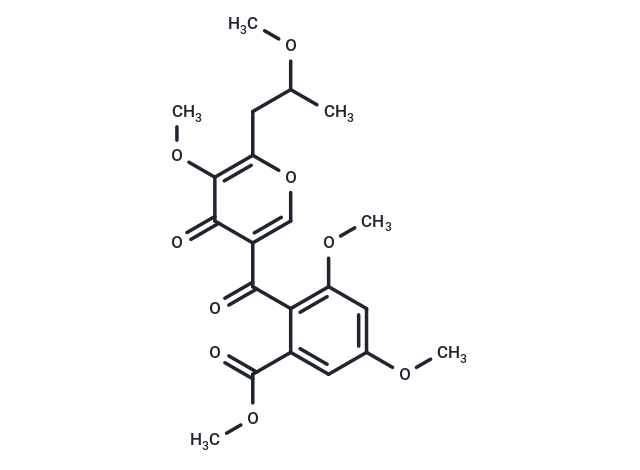 methyl 3,5-dimethoxy-2-[5-methoxy-6-(2-methoxypropyl)-4-oxo-4H-pyran-3-carbonyl]benzoate
