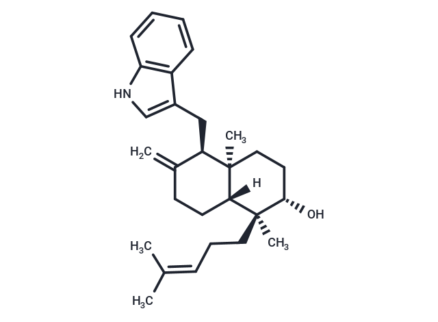 (1S,2S,4aR,5R,8aR)-5-[(1H-indol-3-yl)methyl]-1,4a-dimethyl-6-methylidene-1-(4-methylpent-3-en-1-yl)-decahydronaphthalen-2-ol