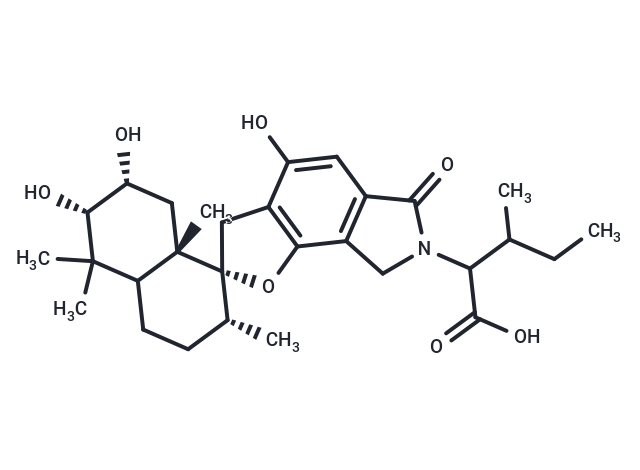 2-[(2R,2'R,6'S,7'R,8'aS)-4,6',7'-trihydroxy-2',5',5',8'a-tetramethyl-6-oxo-3,3',4',4'a,5',6,6',7,7',8,8',8'a-dodecahydro-2'H-spiro[furo[2,3-e]isoindole-2,1'-naphthalen]-7-yl]-3-methylpentanoic acid