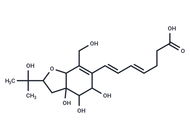 (4E,6E)-7-[3a,4,5-trihydroxy-7-(hydroxymethyl)-2-(2-hydroxypropan-2-yl)-2,3,3a,4,5,7a-hexahydro-1-benzofuran-6-yl]hepta-4,6-dienoic acid