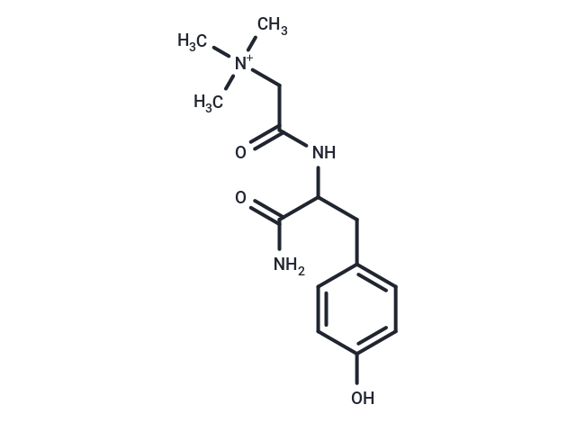 ({[1-carbamoyl-2-(4-hydroxyphenyl)ethyl]carbamoyl}methyl)trimethylazanium