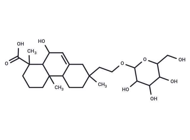 10-hydroxy-1,4a,7-trimethyl-7-(2-{[3,4,5-trihydroxy-6-(hydroxymethyl)oxan-2-yl]oxy}ethyl)-1,2,3,4,4a,4b,5,6,7,8,10,10a-dodecahydrophenanthrene-1-carboxylic acid
