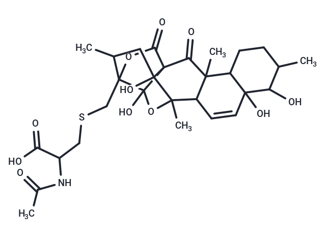 2-acetamido-3-[({8,9,14,20-tetrahydroxy-3,7,13,16-tetramethyl-2,19-dioxo-18,21-dioxahexacyclo[11.6.2.0^{1,14}.0^{3,12}.0^{4,9}.0^{17,20}]henicos-10-en-17-yl}methyl)sulfanyl]propanoic acid