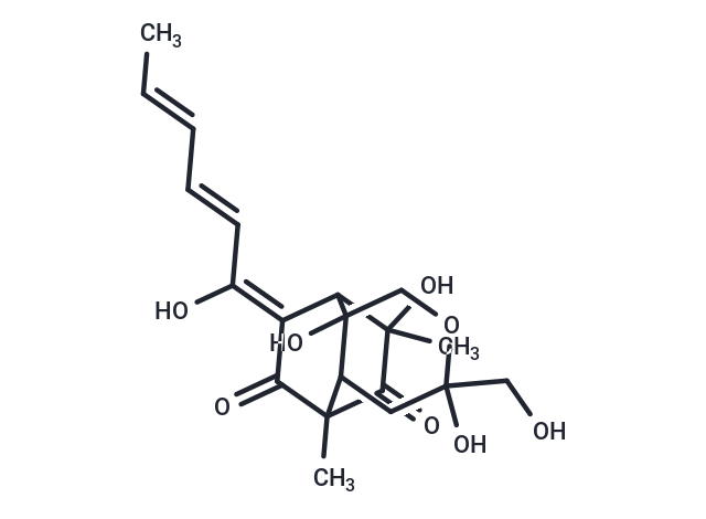 (11Z)-2,5,10-trihydroxy-11-[(2E,4E)-1-hydroxyhexa-2,4-dien-1-ylidene]-5-(hydroxymethyl)-8,10-dimethyl-4-oxatricyclo[6.2.2.0^{2,7}]dodecane-9,12-dione