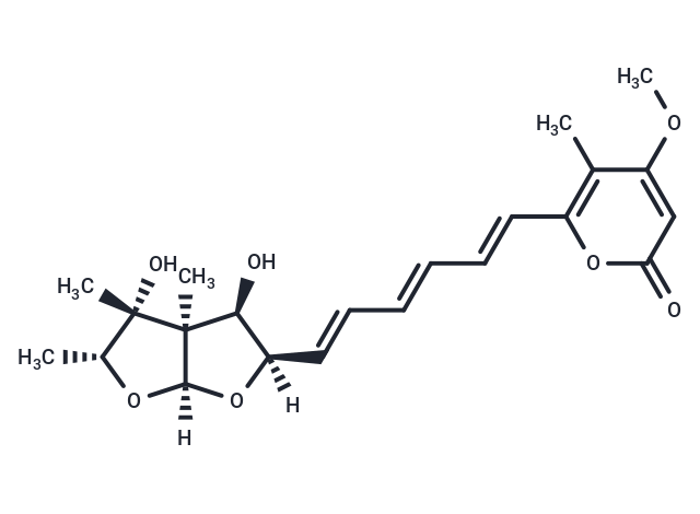 6-[(1E,3E,5E)-6-[(2R,3R,3aR,4R,5R,6aS)-3,4-dihydroxy-3a,4,5-trimethyl-hexahydrofuro[2,3-b]furan-2-yl]hexa-1,3,5-trien-1-yl]-4-methoxy-5-methyl-2H-pyran-2-one