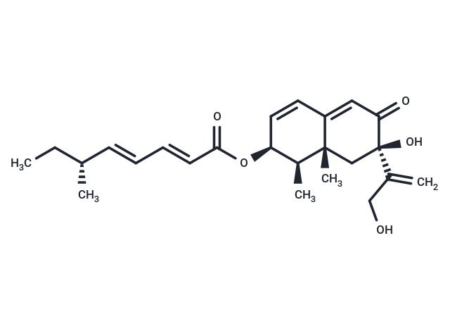 (1R,2S,7R,8aR)-7-hydroxy-7-(3-hydroxyprop-1-en-2-yl)-1,8a-dimethyl-6-oxo-1,2,6,7,8,8a-hexahydronaphthalen-2-yl (2E,4E,6R)-6-methylocta-2,4-dienoate