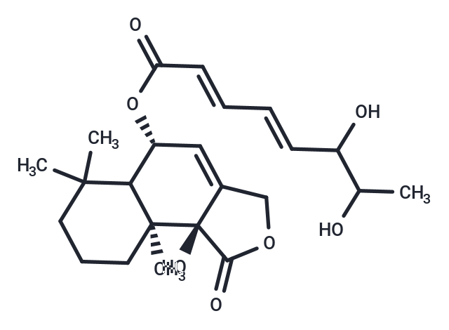 (5R,9aS,9bS)-9b-hydroxy-6,6,9a-trimethyl-1-oxo-1H,3H,5H,5aH,6H,7H,8H,9H,9aH,9bH-naphtho[1,2-c]furan-5-yl (2E,4E)-6,7-dihydroxyocta-2,4-dienoate