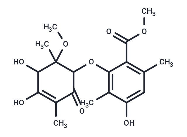methyl 2-[(4,5-dihydroxy-6-methoxy-3,6-dimethyl-2-oxocyclohex-3-en-1-yl)oxy]-4-hydroxy-3,6-dimethylbenzoate