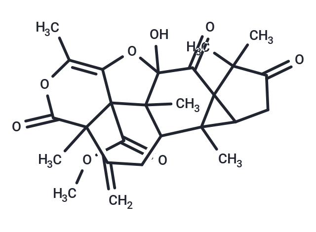 methyl 1-hydroxy-4,4,8,12,15,18-hexamethyl-11-methylidene-2,5,13-trioxo-14,19-dioxahexacyclo[14.2.1.0^{3,7}.0^{3,8}.0^{9,18}.0^{12,17}]nonadec-15-ene-17-carboxylate