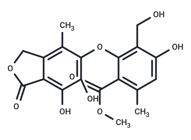 methyl 2-[(6,7-dihydroxy-4-methyl-1-oxo-1,3-dihydro-2-benzofuran-5-yl)oxy]-4-hydroxy-3-(hydroxymethyl)-6-methylbenzoate