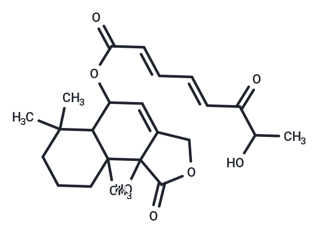 9b-hydroxy-6,6,9a-trimethyl-1-oxo-1H,3H,5H,5aH,6H,7H,8H,9H,9aH,9bH-naphtho[1,2-c]furan-5-yl (2E,4E)-7-hydroxy-6-oxoocta-2,4-dienoate