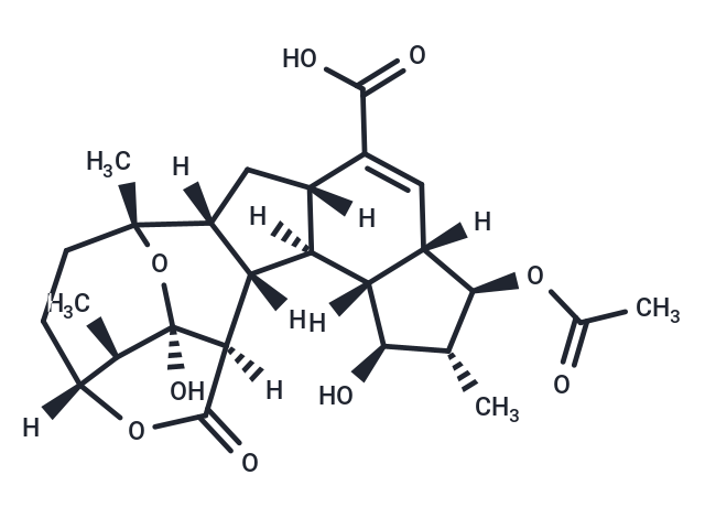 (1R,2R,4S,7S,8R,9R,10S,12S,14R,17R,18R,19R)-8-(acetyloxy)-10,19-dihydroxy-1,9,18-trimethyl-15-oxo-16,20-dioxahexacyclo[15.3.2.0^{2,13}.0^{4,12}.0^{7,11}.0^{14,19}]docos-5-ene-5-carboxylic acid