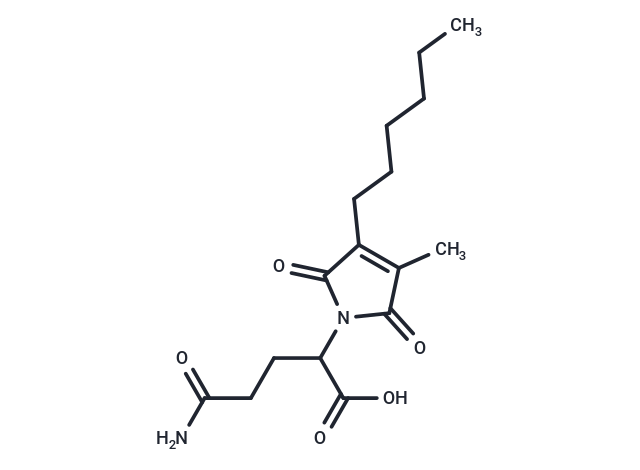 4-carbamoyl-2-(3-hexyl-4-methyl-2,5-dioxo-2,5-dihydro-1H-pyrrol-1-yl)butanoic acid