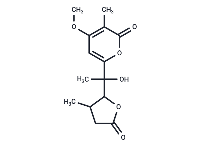 6-[1-hydroxy-1-(3-methyl-5-oxooxolan-2-yl)ethyl]-4-methoxy-3-methyl-2H-pyran-2-one