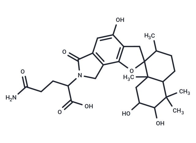 4-carbamoyl-2-{4,6',7'-trihydroxy-2',5',5',8'a-tetramethyl-6-oxo-3,3',4',4'a,5',6,6',7,7',8,8',8'a-dodecahydro-2'H-spiro[furo[2,3-e]isoindole-2,1'-naphthalen]-7-yl}butanoic acid