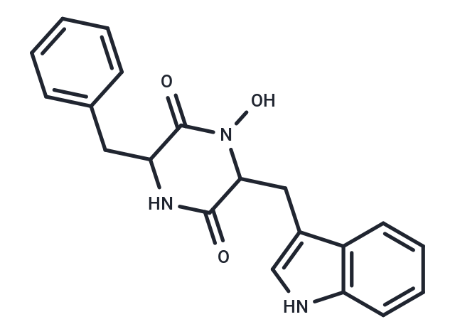 3-benzyl-1-hydroxy-6-[(1H-indol-3-yl)methyl]piperazine-2,5-dione