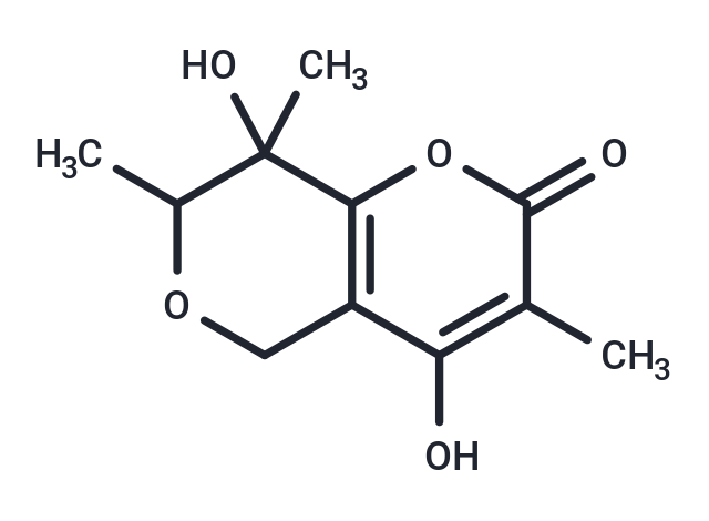 4,8-dihydroxy-3,7,8-trimethyl-2H,5H,7H,8H-pyrano[3,2-c]pyran-2-one