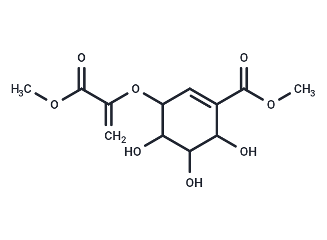methyl 4,5,6-trihydroxy-3-[(3-methoxy-3-oxoprop-1-en-2-yl)oxy]cyclohex-1-ene-1-carboxylate