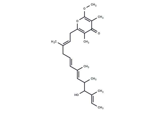 2-[(2E,5E,7E,11E)-10-hydroxy-3,7,9,11-tetramethyltrideca-2,5,7,11-tetraen-1-yl]-6-methoxy-3,5-dimethyl-4H-pyran-4-one