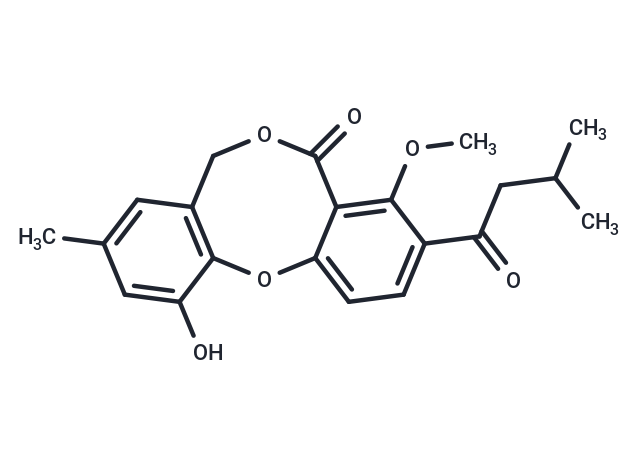 16-hydroxy-7-methoxy-14-methyl-6-(3-methylbutanoyl)-2,10-dioxatricyclo[10.4.0.0^{3,8}]hexadeca-1(12),3,5,7,13,15-hexaen-9-one