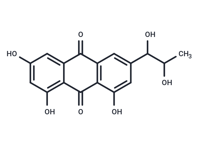 3-(1,2-dihydroxypropyl)-1,6,8-trihydroxy-9,10-dihydroanthracene-9,10-dione