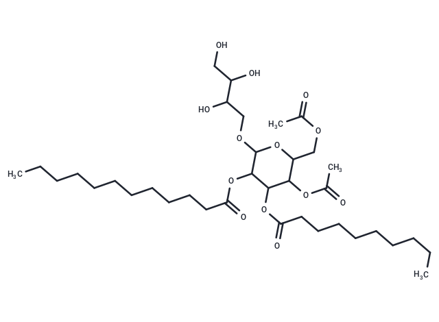 5-(acetyloxy)-6-[(acetyloxy)methyl]-4-(decanoyloxy)-2-(2,3,4-trihydroxybutoxy)oxan-3-yl dodecanoate