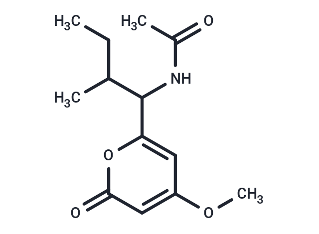 N-[1-(4-methoxy-2-oxo-2H-pyran-6-yl)-2-methylbutyl]acetamide