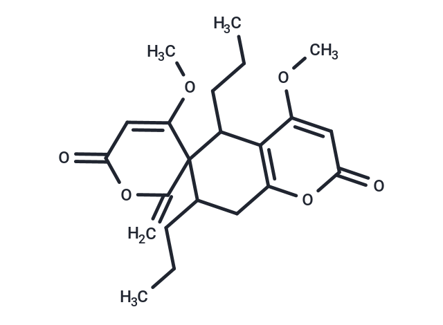 4,4'-dimethoxy-2'-methylidene-5,7-dipropyl-2,2',5,6',7,8-hexahydrospiro[chromene-6,3'-pyran]-2,6'-dione
