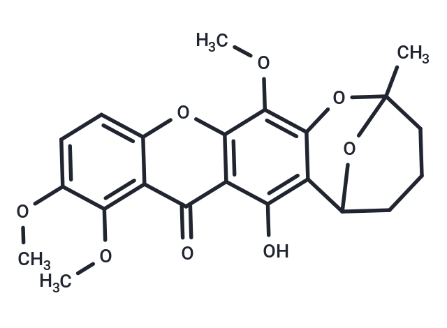 3-hydroxy-7,8,14-trimethoxy-17-methyl-12,16,21-trioxapentacyclo[15.3.1.0^{2,15}.0^{4,13}.0^{6,11}]henicosa-2(15),3,6,8,10,13-hexaen-5-one