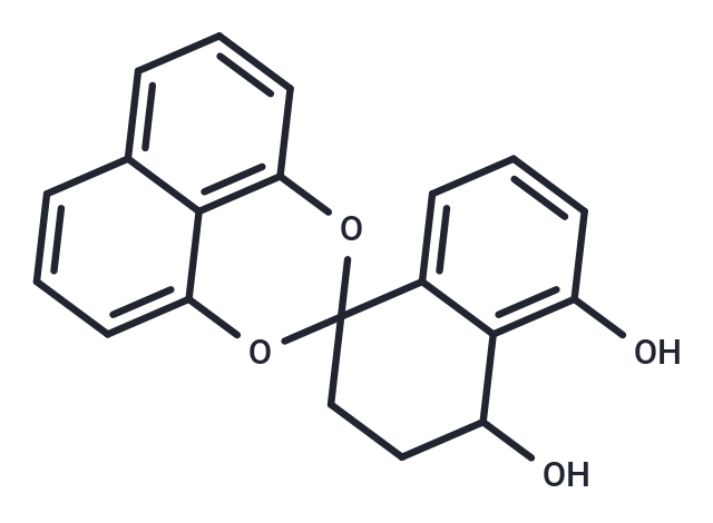 3,4-dihydro-2H-2',4'-dioxaspiro[naphthalene-1,3'-tricyclo[7.3.1.0^{5,13}]tridecane]-1'(13'),5',7',9',11'-pentaene-4,5-diol