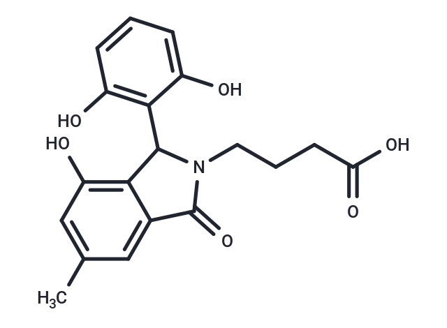 4-[3-(2,6-dihydroxyphenyl)-4-hydroxy-6-methyl-1-oxo-2,3-dihydro-1H-isoindol-2-yl]butanoic acid