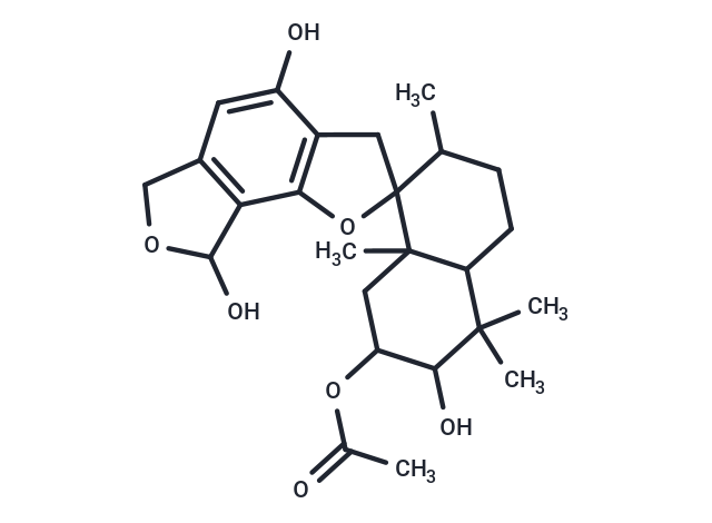 6,7',12'-trihydroxy-2,5,5,8a-tetramethyl-3,4,4a,5,6,7,8,8a-octahydro-2H-3',11'-dioxaspiro[naphthalene-1,4'-tricyclo[7.3.0.0^{2,6}]dodecane]-1'(9'),2'(6'),7'-trien-7-yl acetate