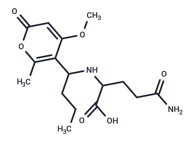 4-carbamoyl-2-{[1-(4-methoxy-6-methyl-2-oxo-2H-pyran-5-yl)butyl]amino}butanoic acid